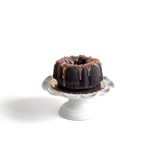 Mini Birthday Bundt Chocolate Cake