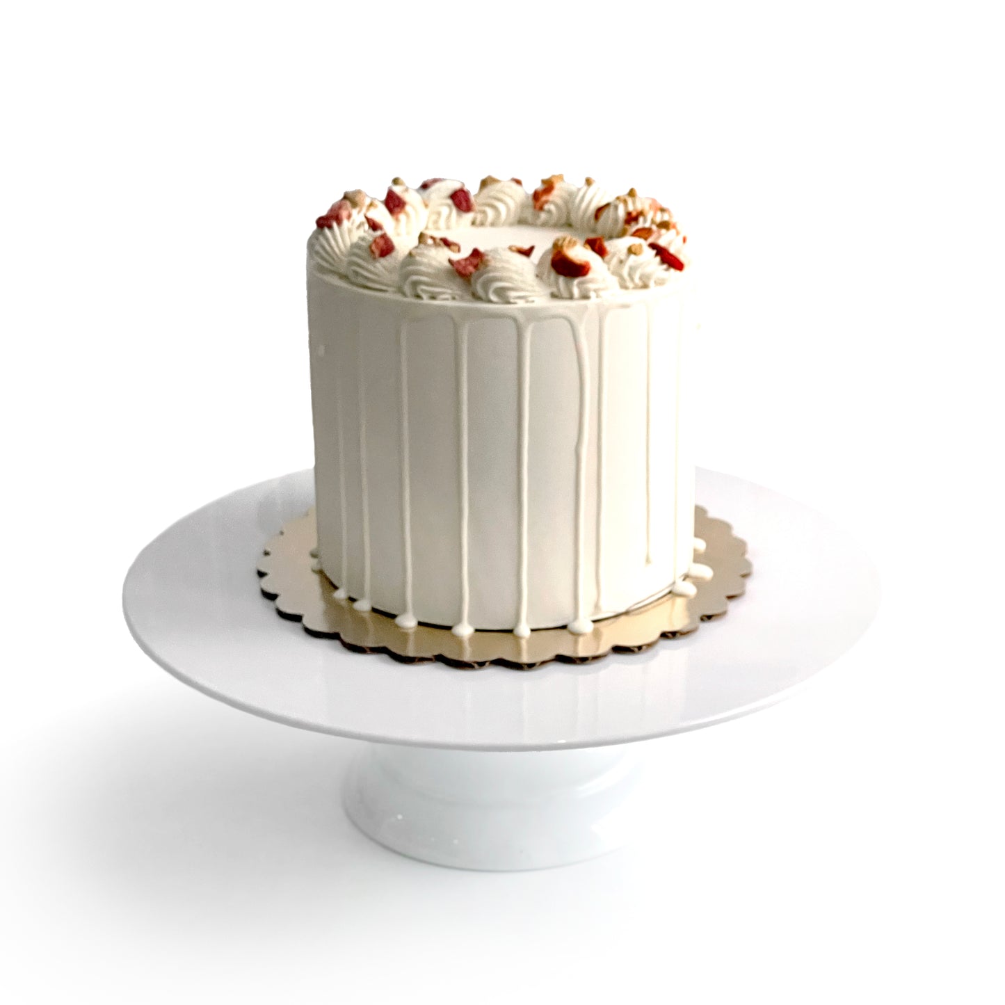 Cream Cheese Cake filled w/ Strawberry Cheesecake