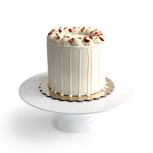 Cream Cheese Cake filled w/ Strawberry Cheesecake